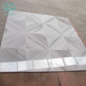 China Carrara White Marble Tile Book Match