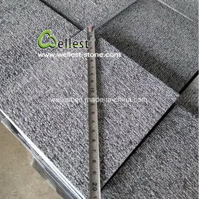 Chinese Natural Basalt Stone, Basalt Tile, Black Basalt with Chiseled Surface