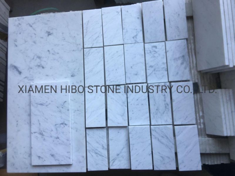 Italian White Calacatta Gold/Thassos/Carrarawhite/Oriental White 3X6 Polished Marble Tile