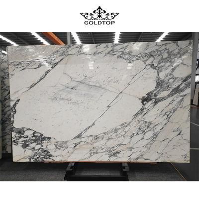 Natural Stone Arabescato White Polished/Honed Marble Slab for Interiors/ Indoor/ Floor/Wall Decoration/Background