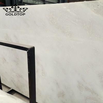 China Supplier Hot Sale Natural Polished/Honed Stone Slabs Milan White Marble Slabs for Wall/Floor/Kitchen/Bathroom Apartment/Hotel Decoration