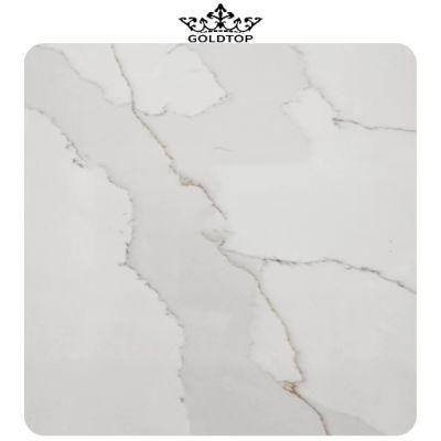 The High Grade Artificial Stone Polished/Honed Surface Kitchen/Bathroom Countertop Calacatta Paris Quartz for Home