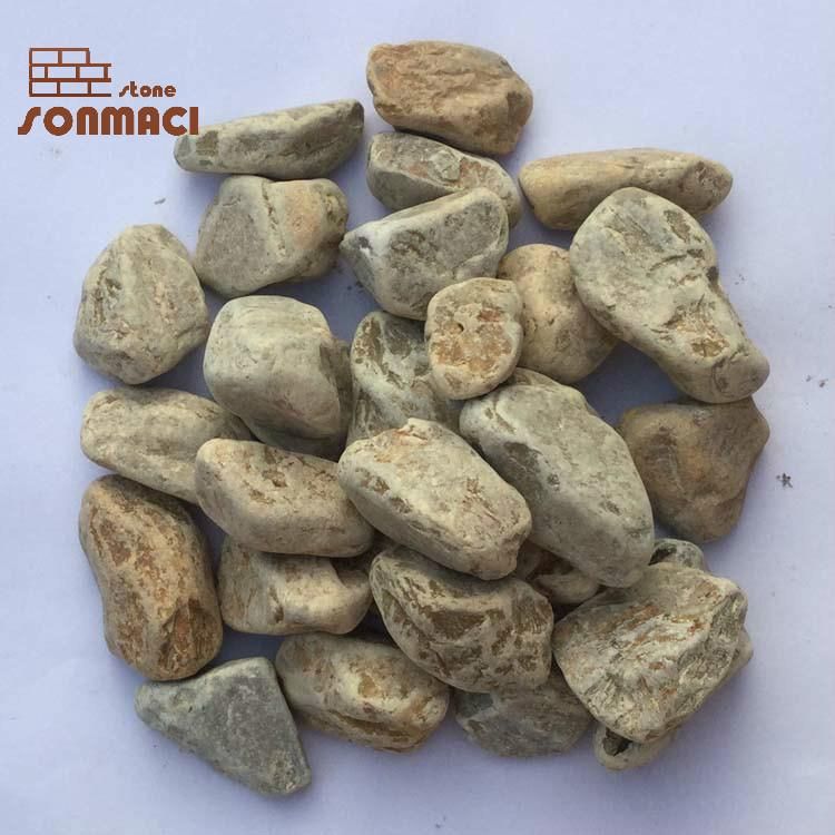 Tumbled Natural Yellow Garden Landscape River Pebble Stone