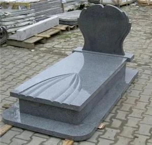 Poland Style Grey Granite Tombstone