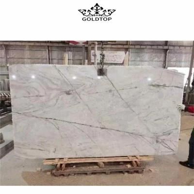 Best Price Marble Big Slab Price Stone Slabs Clivia White Marble Slab with Green Veins