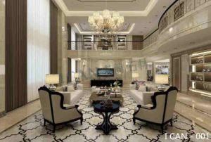 Floor Tile Natural Marble Stone Waterjet Cut to Size