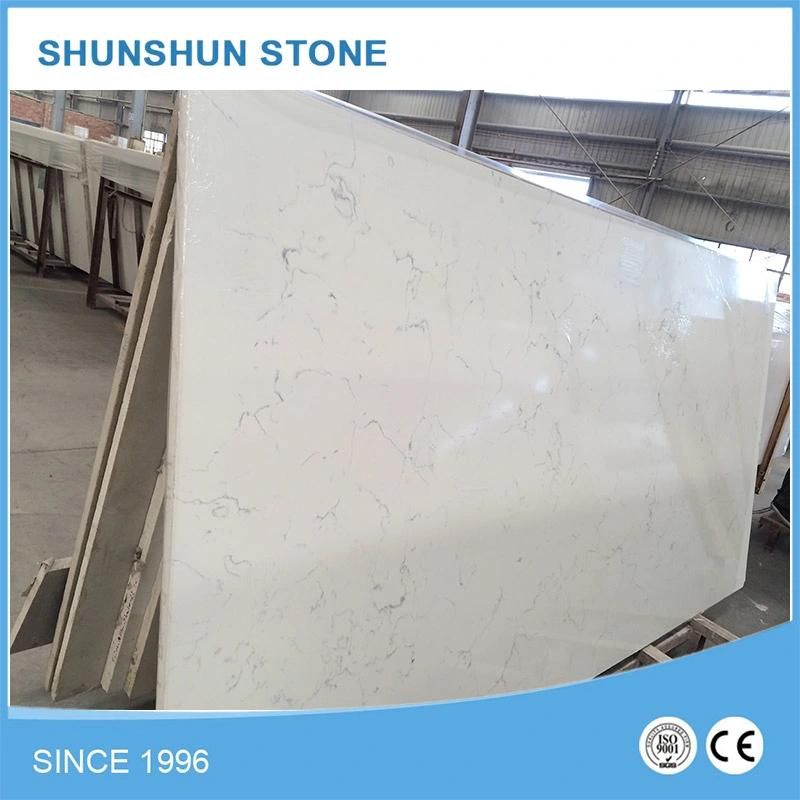 Artificial White Quartz Stone Solid Surface Countertops