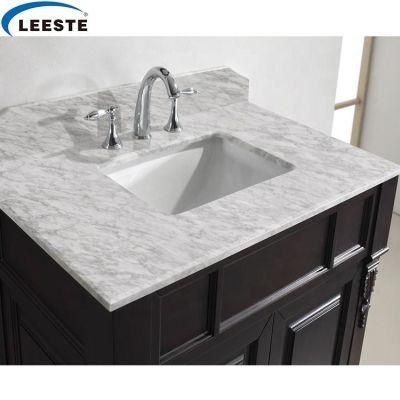 China Factory Promotion Price Marble Vanity Tops From with a Sink Hole Hot Selling Vanity Countertop