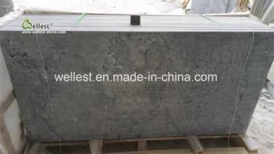 Grey Limestone Tile Blue Stone Small Slabs for Floor and Wall Covering