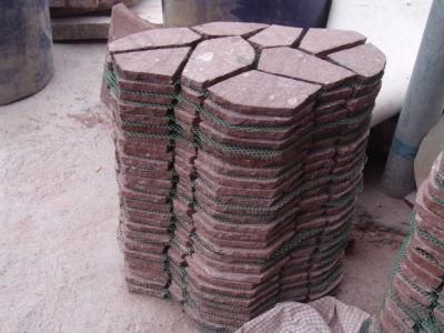 China Red Natural Porphyry Paving Stone