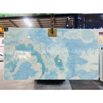 The Unique Blue Onyx for Wall Tile in The Lobby