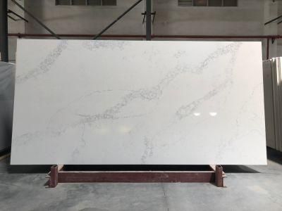 Artificial Calacatta White Artificial Stone Slab Quartz