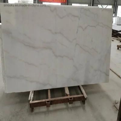 Natural Polished China White Marble Slabs for Countertops / Worktop / Tabletops