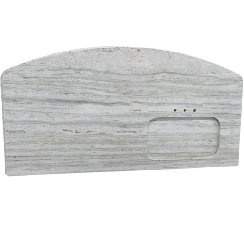 Chinese Manufacturer Kitchen Island Top Tiles River White Granite Marble Countertop Materials