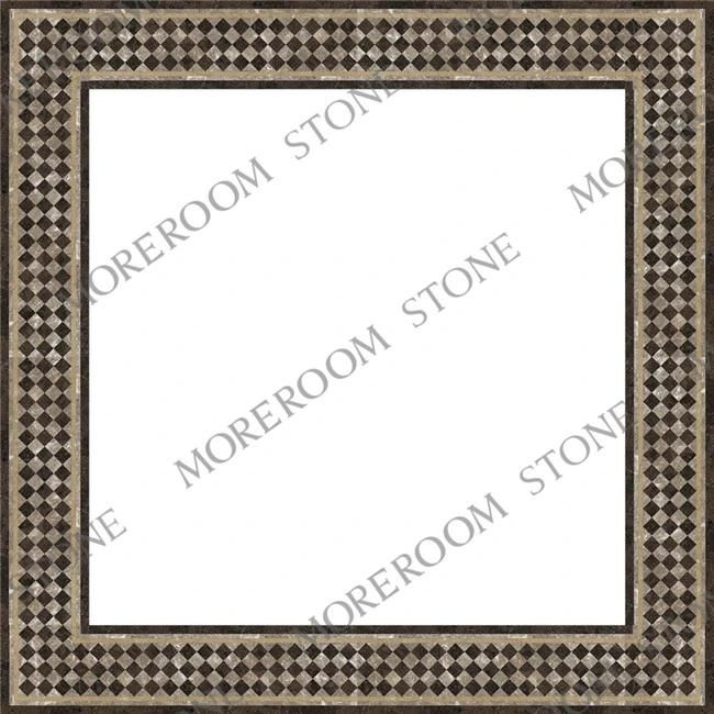 Beige Marble Border Design Skirting Board Stones Line and Flooring Border Foshan Factory Price
