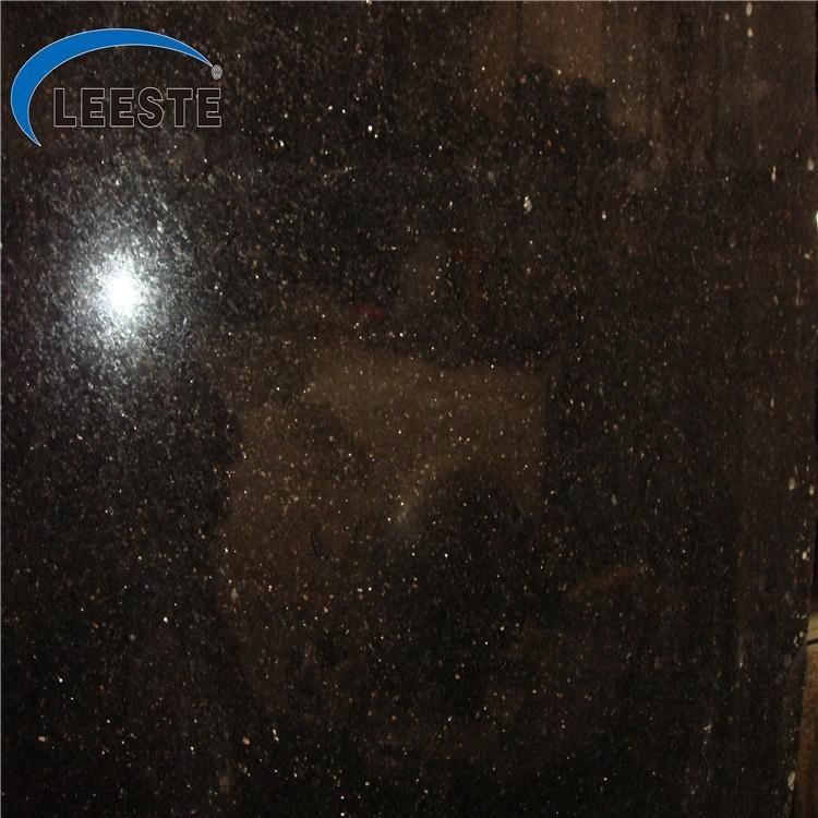 Black Galaxy Granite Natural Black Granite with Golden Shining Spots