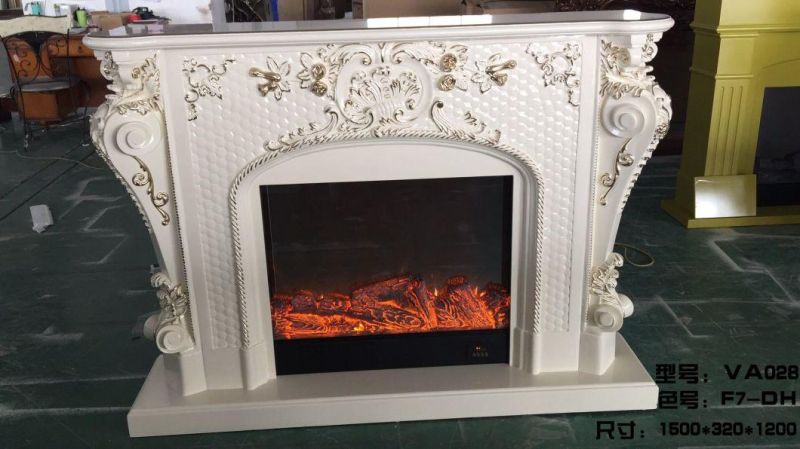Home Decoration Freestanding Marble Fireplace Mantel