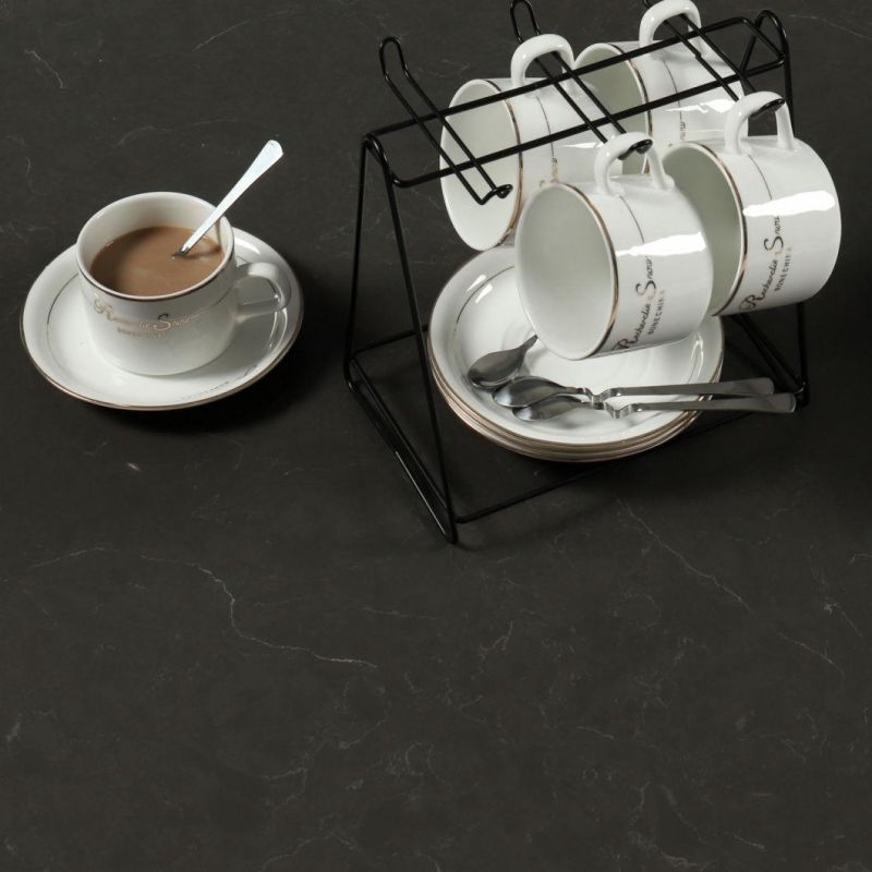 Artificial Marble Look Engineered Grey Quartz Stone (SQ7001)