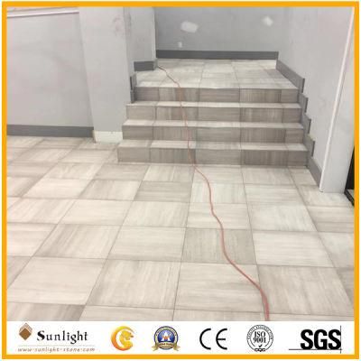 White Wood Vein Marble for Flooring and Threthold Tiles