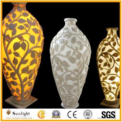 Waterproof LED Lighting Sandstone Carved Resin Sculpture with Best Price