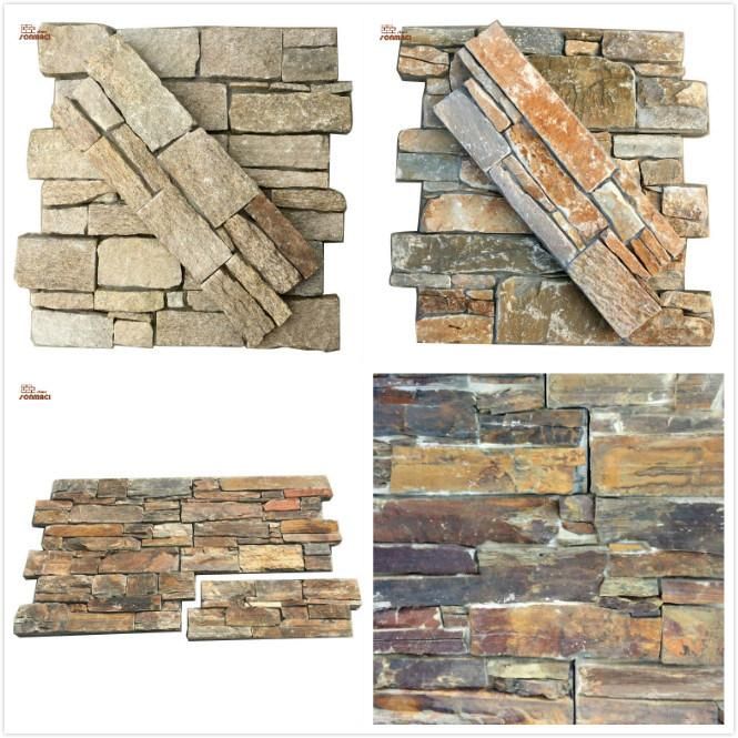 China Natural Sesame Yellow Cement Slate Stone