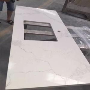 China Artificial Quartz Stone White Kitchen Countertop