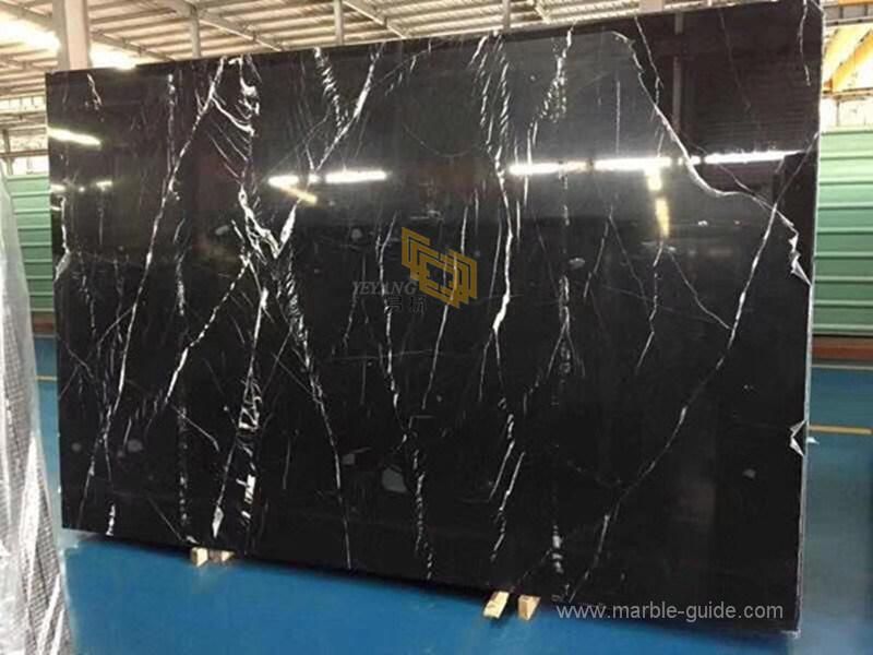 Natural Black Nero Marquina Marble Slabs/Tiles for Flooring/Wall/Kitchen/Bathoom/Sills/Column/Mosaic/Countertops