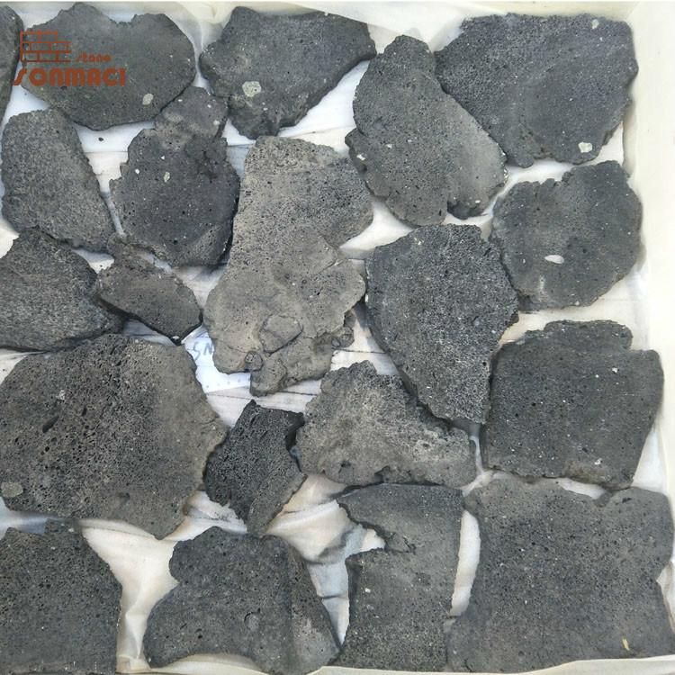 Black Color Wall Natural Loose Slate Stone