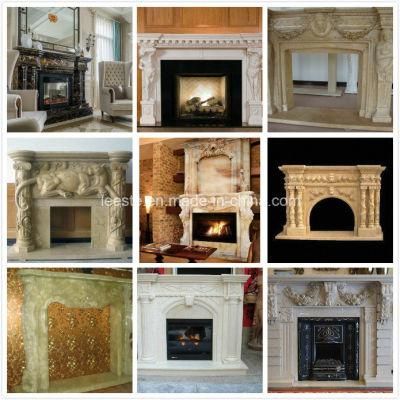 White Marble Fireplace, Fireplace Surround and Fireplace Mantel