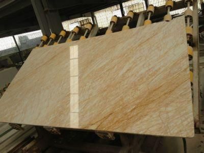 Golden Spider Marble Natural Light Yellow Veins Marble Polished Big Slabs