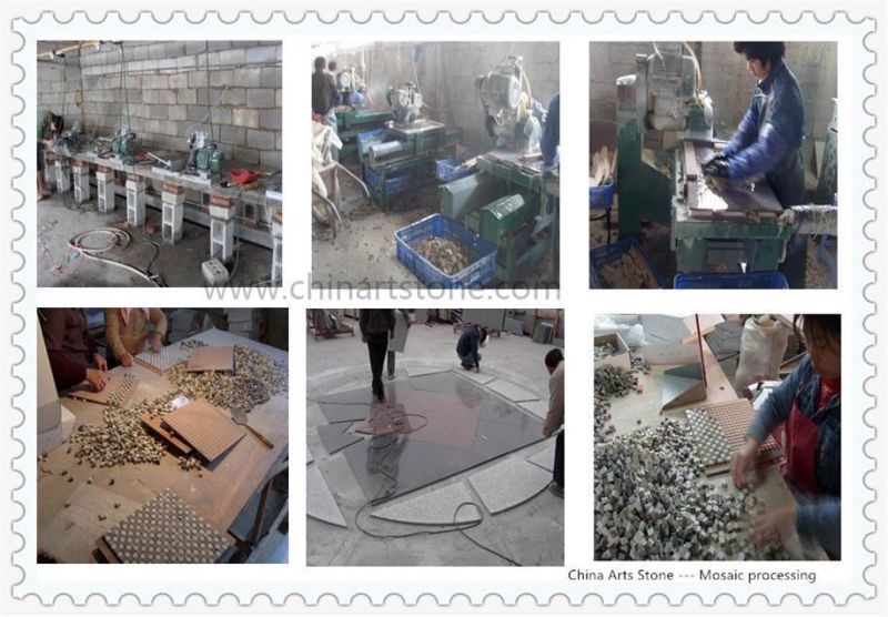 China Grey Black Flamed Granite Floor Tile for Outside Room