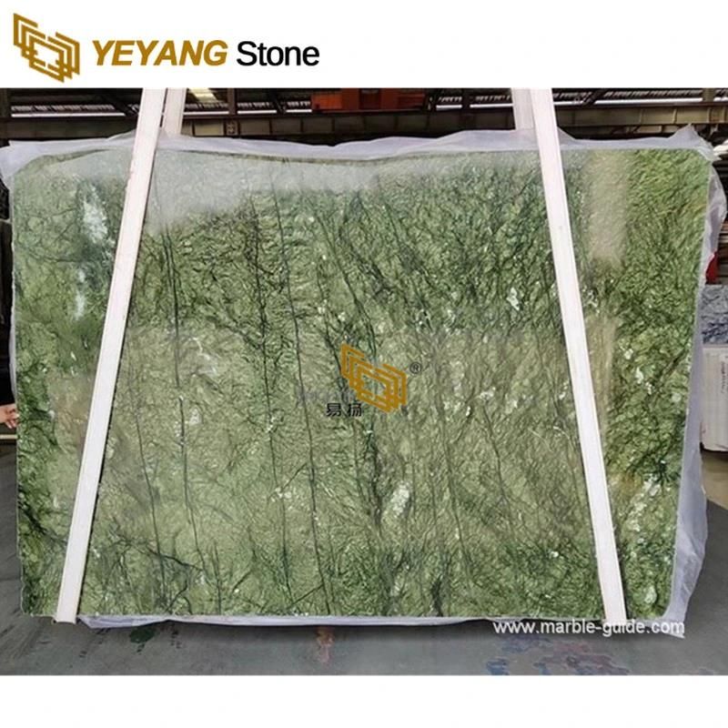 Ming Green Polished Marble Slabs for Tables/Countertop/Vanity Marble Factory