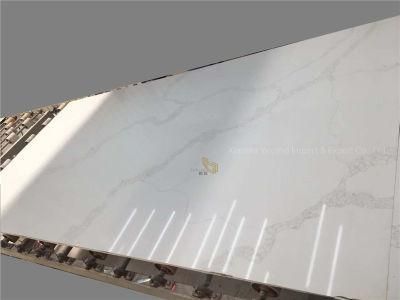 White/Grey/Wood Aritificial Stone White Quartz Slab for Bathroom Countertop/Vanitytop/Table Engineering