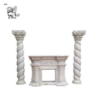 Factory Supply Decorative Roman Style Antique Stone Flower Columns Mcy-22