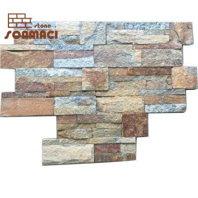 Garden Decoration Mixed Color Stone Slate Veneer Tile