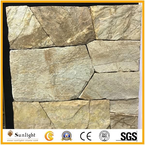 Wholesale Natural Stone Black/Yellow Culture Stone for Wall Clading