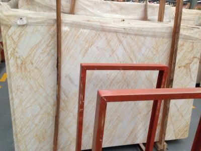 Spider Gold Line White Marble Slab and Cut to Size Flooring Tile Wall Cladding