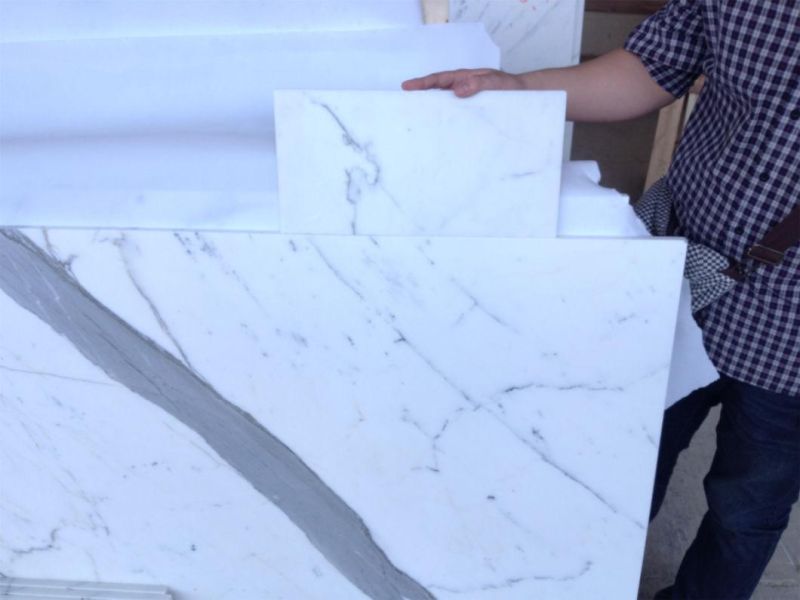 Calaeatta White Stone Marble for Flooring Tiles Slabs Countertops/Worktops/Vanitytops