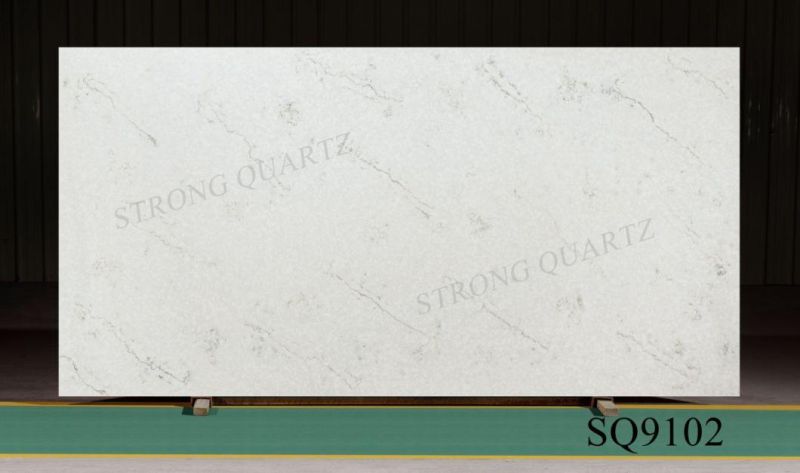 Sparkling White Quartz Countertop with Mirror Flecks Engineered Stone