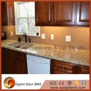 Hot Sale Yellow Granite for Prefab Finished Kitchen Countertop