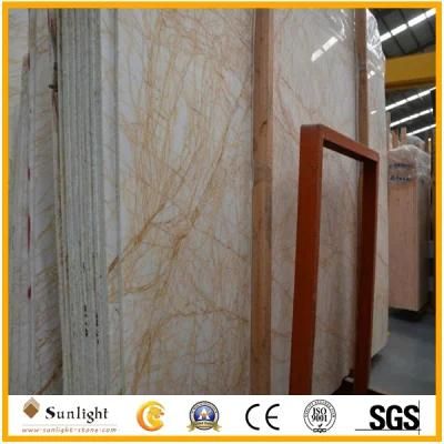 Popular Golden Spider Beige Marble for Wall and Flooring Tiles