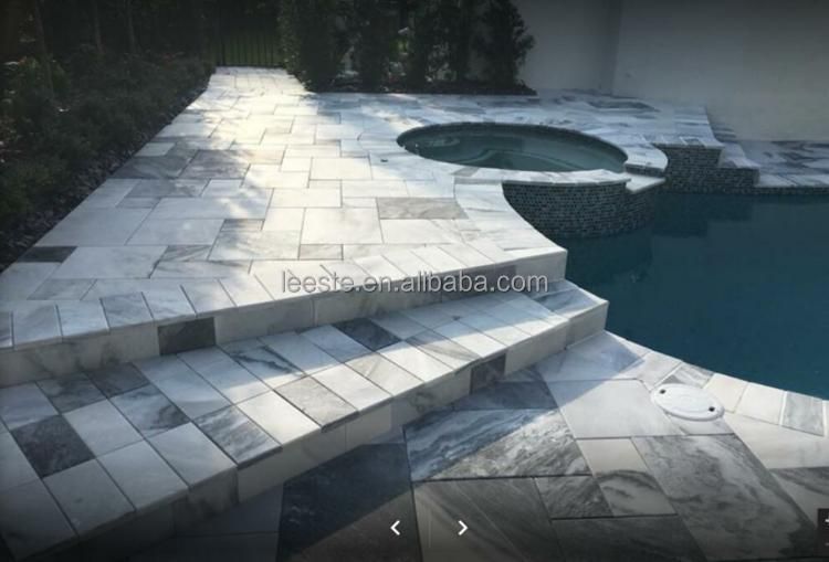 Cheap Cloudy Grey Marble White Wave Marble with Grey Vein