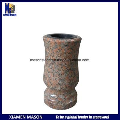 Cheap Customzied Polished Vase for Memorial Tombstone