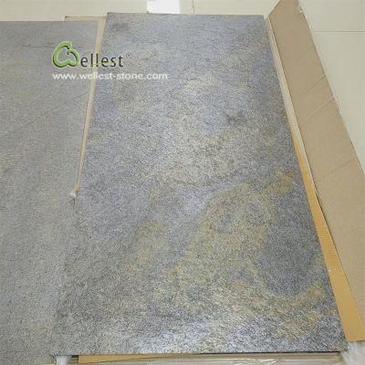 Non- Radiative Golden Galaxy Interior Decoration 2mm Wall Panel Flexible Natural Ultra Thin Stone Veneer Stone Panel