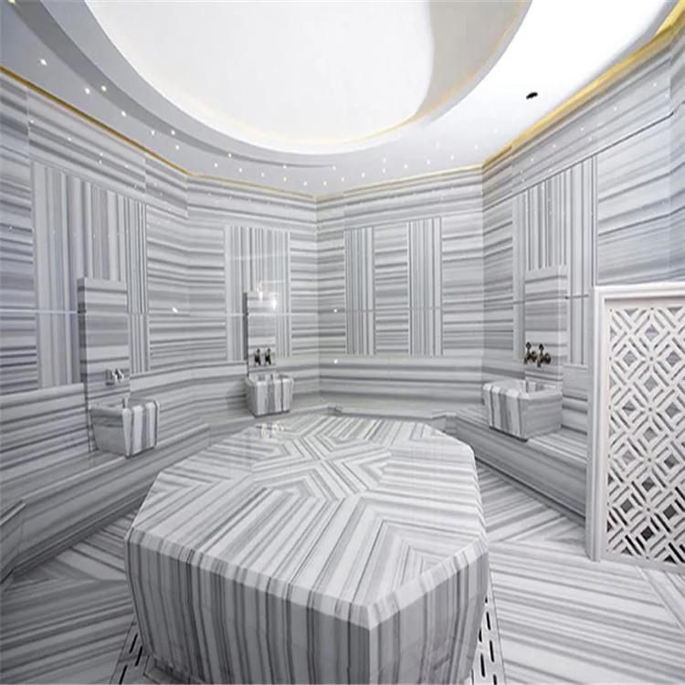 High Quality White Polished Equator White Marble Tile and Slab Bathroom Floor Wall Pattern