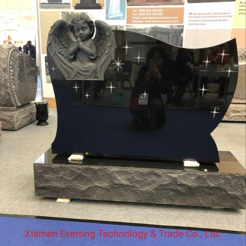 G664/G603/G654/G623/China Black/Chinese South African Black/Aurona/Bahama Blue Granite Headstone/Momument/Gravestone/ Tombstone of Romania/Poland/Ireland Style