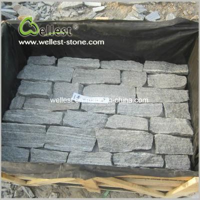 Light Grey Vein Small Strip Colonial Walling