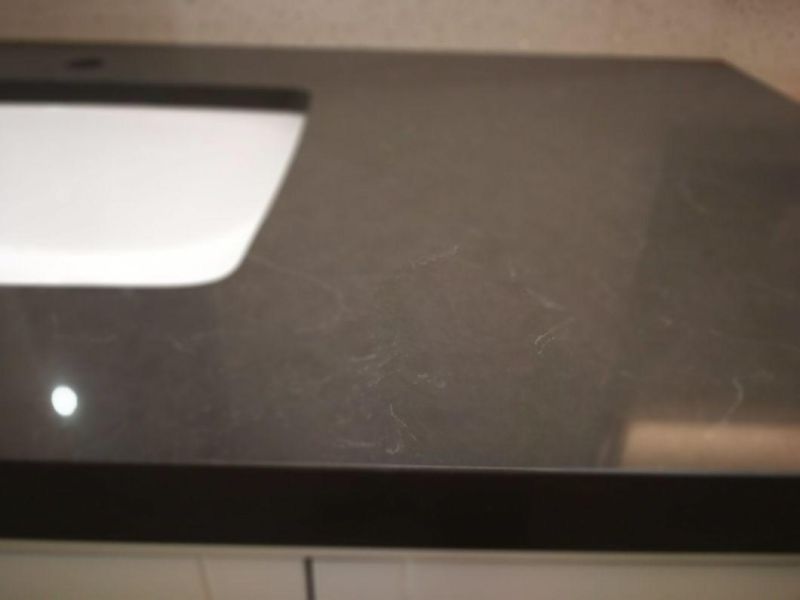 Artificial Marble Look Engineered Grey Quartz Stone (SQ7001)