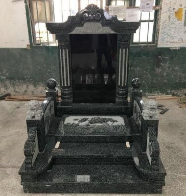 Southeast Asia Type Black Granite Gravestone/Tombstone