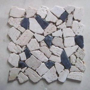Colorful Travertine Mixed Mosaic / High Quality Wall &amp; Floor Mosaic Tiles